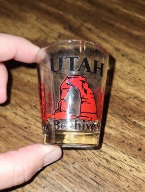 Utah Red Arch Glass Shot Glass - Souvenir Barware
